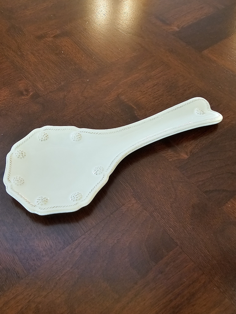 Juliska Berry &amp; Thread Spoon Rest - Whitewash